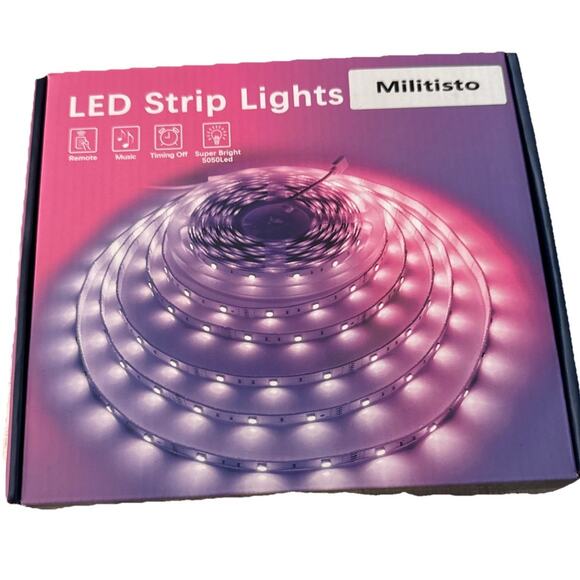 Cozylady Militisto 25ft Rainbow LED Strip Lights With Remote - Picture 1 of 3